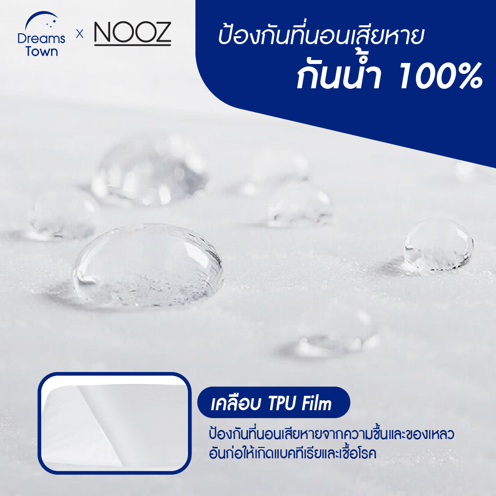 ผ้ารองกันเปื้อน 3.5 ฟุต NOOZ รุ่น COOLING BAMBOO